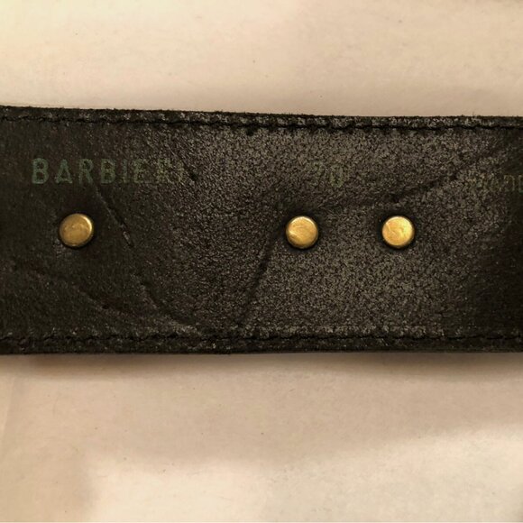Barbieri Leather Gold Statement Belt
